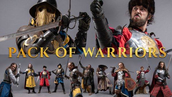 360+中世纪战士维京人骑士与火枪手服装动作参考图