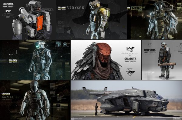 使命召唤：无限战争科幻机械原画设定图