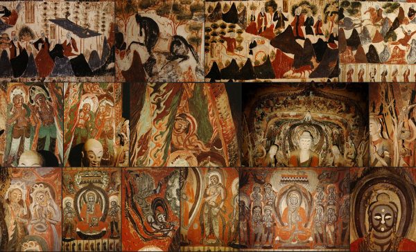 敦煌石窟兿術莫高窟第420窟、第428窟超清壁画参考