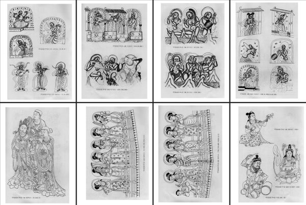 206张敦煌舞乐线描参考资料