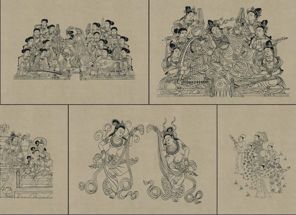 敦煌白描1：186张敦煌莫高窟线描稿