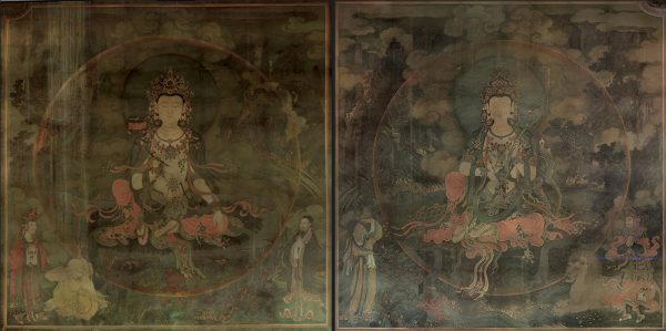 法海寺壁画水月观音图片素材