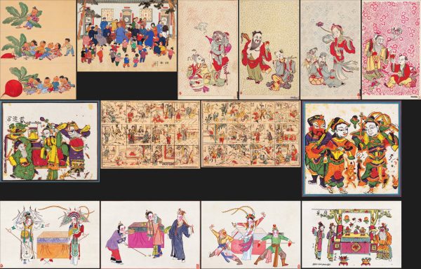 美术馆馆藏经典年画图片素材