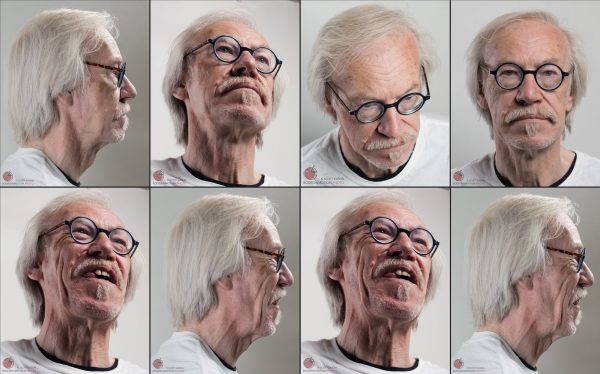 Male_Colonel_Glasses人体面部表情参考素材
