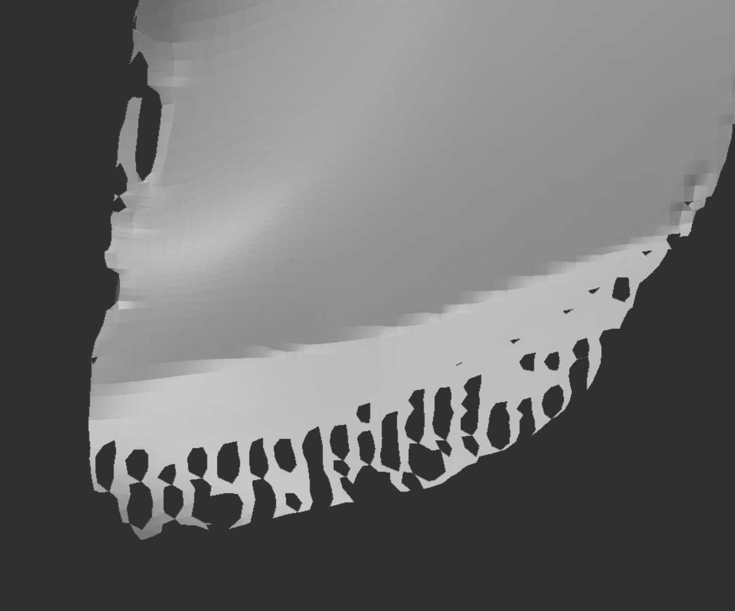 zbrush在Dynamesh后出现破面插图